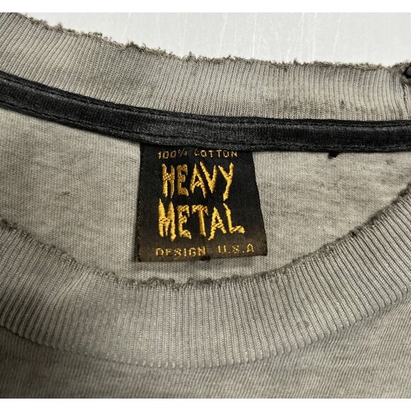 Heavy Metal Vintage Spice Girls Distressed  Muscle Tee in Grey - Picture 2 of 3